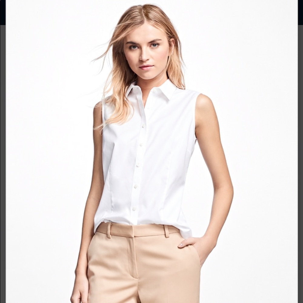 NWOT Brooks Brothers Blush Tailored Top Size 4
